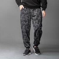 HOT★ผู้ชายเสื้อผ้าผู้ชายสบายๆกีฬากางเกงกางเกง Slim Fit กางเกง Camo Jogger Celana Olahraga Gym Drawstring ยาวกางเกงรัดรูปผู้ชาย