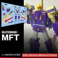 น้ำสติ๊กเกอร์อัพเกรดชุดสำหรับการเปลี่ยนแปลง MFT MS-28 Blitzwing รูปการกระทำอุปกรณ์เสริมในสต็อก