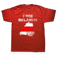 Kaus Katun Lembut Lucu Gratis Belarus Peta Bendera