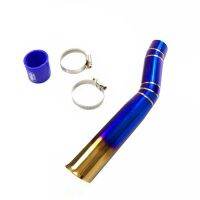 Motorcycle Durable Burn Blue Air Filter Stainless Steel Intake Pipe for 2015-2019Yamaha NMAX155 A