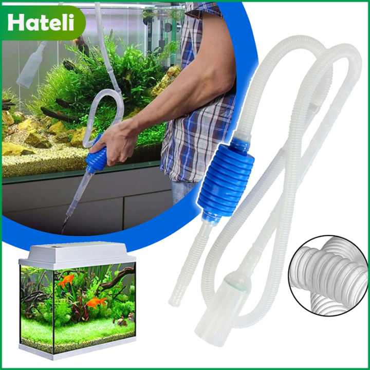 HATELI 1Pcs Semi-automatic Aquarium Clean Vacuum Water Change Changer ...