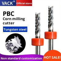 VACK 10Pcs / lot 3.175mm คาร์ไบด์ PCB Corn End Mill Thread Mills สําหรับแผงวงจรพิมพ์ CNC Milling Cutter Set Micro Engraving Bit