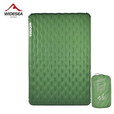 【YF】 Widesea Camping Double Inflatable Mattress Outdoor Sleeping Pad Bed Ultralight Folding Tent Travel Cushion Beach Air Mat