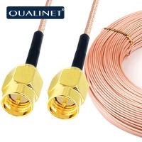 QUALINET RG316 SMA M/SMA F/RP SMA Solder Wire Conector Fios Extension WiFi Vap Antenna Cable Connector Adapter Pigtail Coaxial