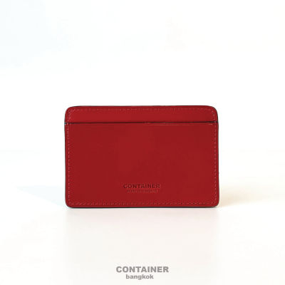 ที่ใส่การ์ด สีแดง Compact Card Holder Burgundy