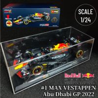 Bburago 1:24 Limited Edition RB18 Replica F1 2022 Car Model with Showcase Helmet Scale Red Bull Racing Formula 1 Miniature Toy