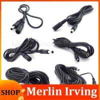 Merlin Irving Shop 0.5M-10M 12V DC Power Cable Female to Male Plug Extension Cord Adapter 12V 5.5x2.1mm For LED Strip light Camera