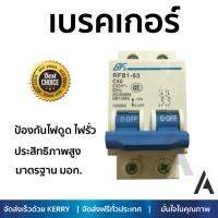 รุ่นขายดี เบรคเกอร์ งานไฟฟ้า BF เมนเบรกเกอร์ 2 สาย 50 แอมป์ RFB1-63  ตัดไฟ ป้องกันไฟดูด ไฟรั่วอย่างมีประสิทธิภาพ รองรับมาตรฐาน มอก Circuit Breaker จัดส่งฟรี Kerry ทั่วประเทศ