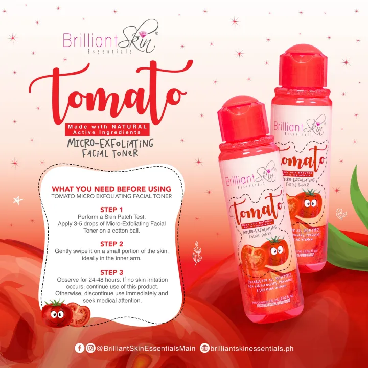 Brilliant Tomato Micro Exfoliating Facial Toner 135ml Lazada Ph 2073