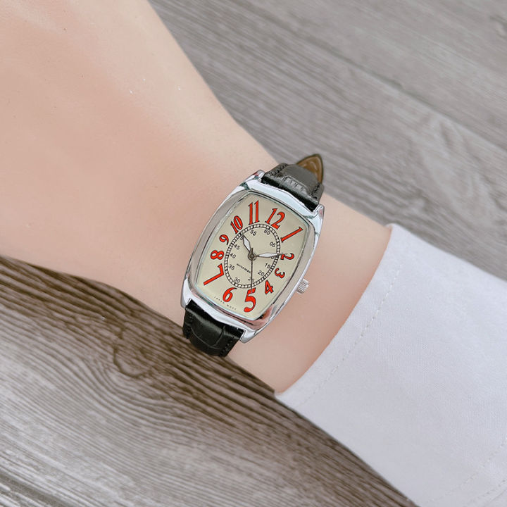 นาฬิกาข้อมือผู้หญิงสี-macaron-นาฬิกาแฟชั่น-นาฬิกาแฟชั่นนักเรียน-นาฬิกาข้อมือผู้หญิงแบบเรียบง่าย