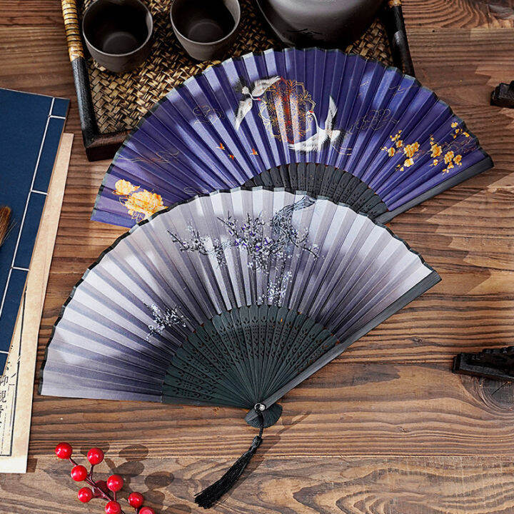 chinese-style-summer-portable-tassel-fan-foldable-fan-ancient-style-hanfu-mens-hanfu-childrens-dance-small-bamboo-fan-rws3