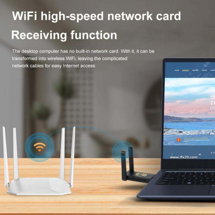 wifi6ตัวส่งสัญญาณภาพและเสียงอุปกรณ์มีเดียไร้สายการ์ดเน็ตเวิร์กพกพาได้การ์ดเน็ตเวิร์กเสาอากาศภายนอกรองรับบลูทูธสำหรับเดสก์ท็อปพีซีแล็ปท็อป