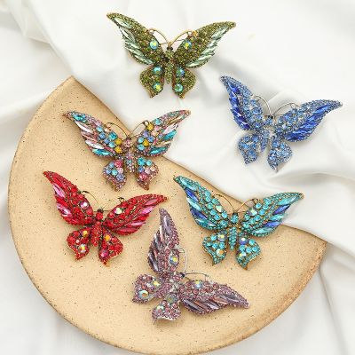 【YF】 Fashion Colorful Rhinestone Brooch Wedding Insect Bouquet Scarf Pin Jewelry Accessory
