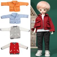 เสื้อเครื่องแบบเบสบอลตุ๊กตา Bjd 30ซม. พร้อมกระเป๋าแจ็กเก็ตผ้ายีนส์ขนาด6ตุ๊กตา Bjd สำหรับ12นิ้วตุ๊กตา Bjd 1/2 Yosd Bjd ใหม่ทำด้วยมือ