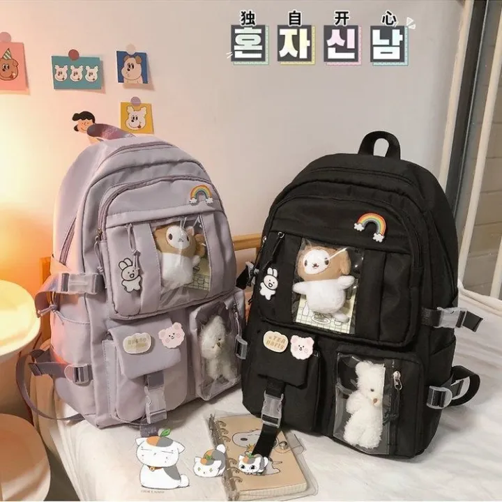 【Ready Stock】 Ins wind large capacity high school female students bag ...