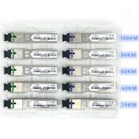 SC SFP Fiber optic module 1.25G SC 20/40/60/80/100KM 1310/1490/1550nm Single Fiber SFP Optical Module Compatible code ONU OLT