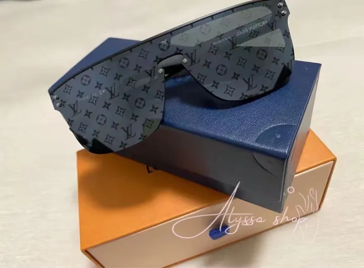 【Alyssa shop】 LOUIS VUITTON LV WAIMEA Sunglasses Black Lazada.co.th