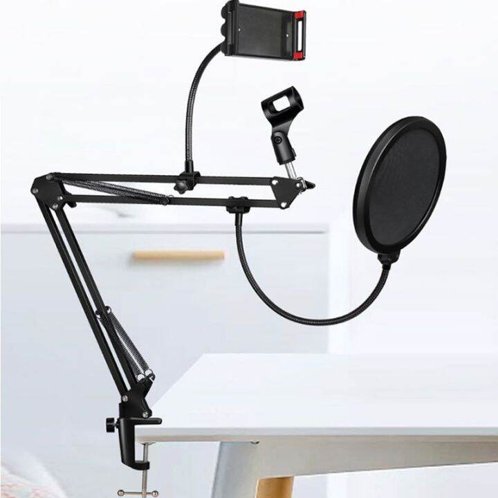 Microphone Scissor Arm Stand For Blue Yeti Samson Bm 800 Pantograph For