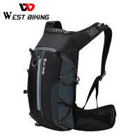 WEST BIKING 10L Folding Outdoor Sports Backpack MTB Road Bike Bicycle Waterproof Bag for Phone Travel Climbing Men Women Black