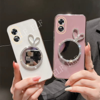 เคสโทรศัพท์ TPU ซิลิโคนนิ่มปลอกโทรศัพท์มือถือ A78 OPPO 5G RENO8T 2023สำหรับ Oppo A78 5G Reno 8T 4G 5G พร้อมเลนส์กระจกเงาโต๊ะเครื่องแป้งฝาครอบป้องกัน OPPOA78 5G