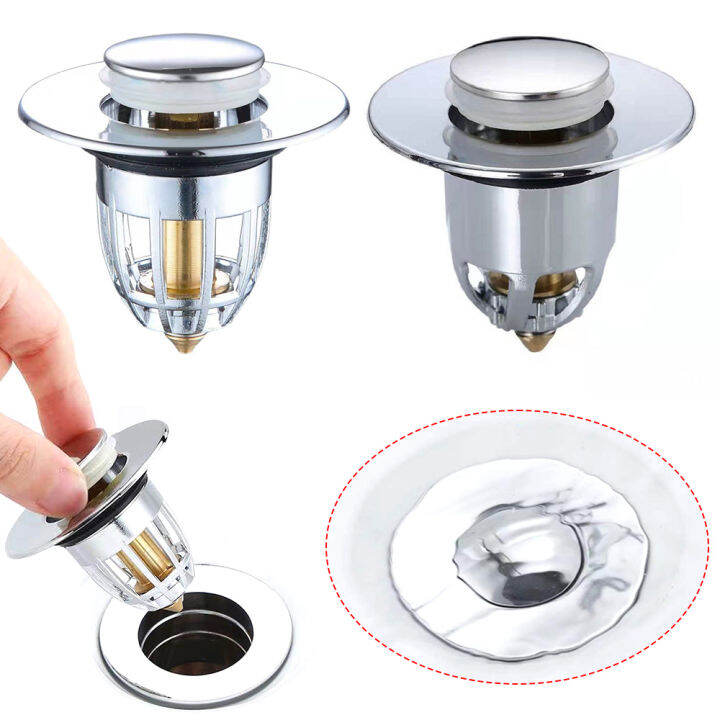 ABL Stainless Steel Pop-Up Bounce Drain Universal Bouncing Core Sink ...