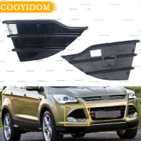 Newprodectscoming Chrome Front Bumper Lower Grille Grill Cover Fog Light Frame cover trim For Ford kuga escape 2013-2016 Fog Light Grill Bumper