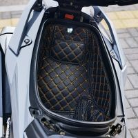 Motorcycle PU Leather Rear Trunk Cargo Liner Protector Motorcycle Seat Bucket Pad for KYMCO AK550 accessories