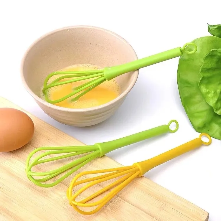 ④High Quality Plastic Whisk Creative Plastic Manual Baking Blender New Plastic Blender Handle Best Small Kitchen Gadget