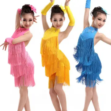Lolanta Girls Latin Dance Dress Samba Cha-Cha Ballroom Costume