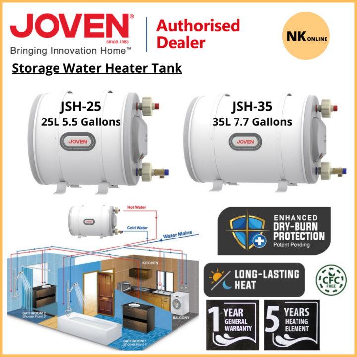 [Free Shipping] Joven Horizontal Multipoint Hot Water Heater Tank