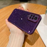 Luxury Glitter Silicone Case For Xiaomi Redmi Note 10 11 8 9 Pro 11s 4G 5G Lens Glass Protect Cover Mi Poco X3 X5 Pro Poko 9a 9c