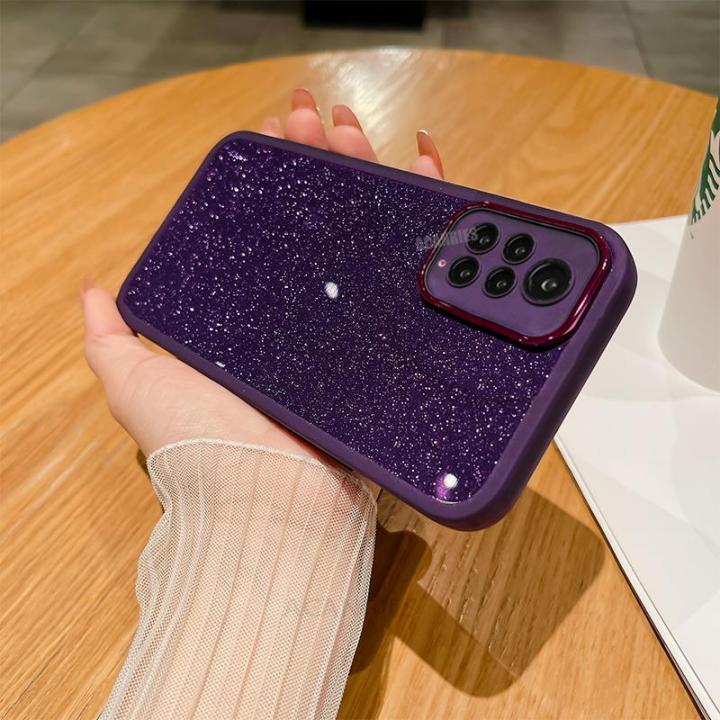 luxury-glitter-silicone-case-for-xiaomi-redmi-note-10-11-8-9-pro-11s-4g-5g-lens-glass-protect-cover-mi-poco-x3-x5-pro-poko-9a-9c