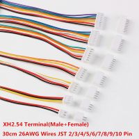 : “-- 10ชุด JST XH2.54 XH 2.54มม. 300มม. 26AWG สายตัวเชื่อมต่อสายเคเบิล2/3/4/5/6/7/8/9/10พินเต้ารับปลั๊กตัวเมียตัวผู้