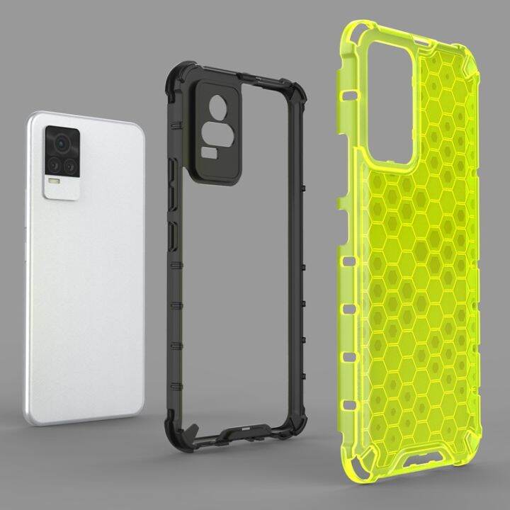 for-v21-4g-5g-v20-case-drop-resistant-translucent-honeycomb-pattern-pc-tpu-hybrid