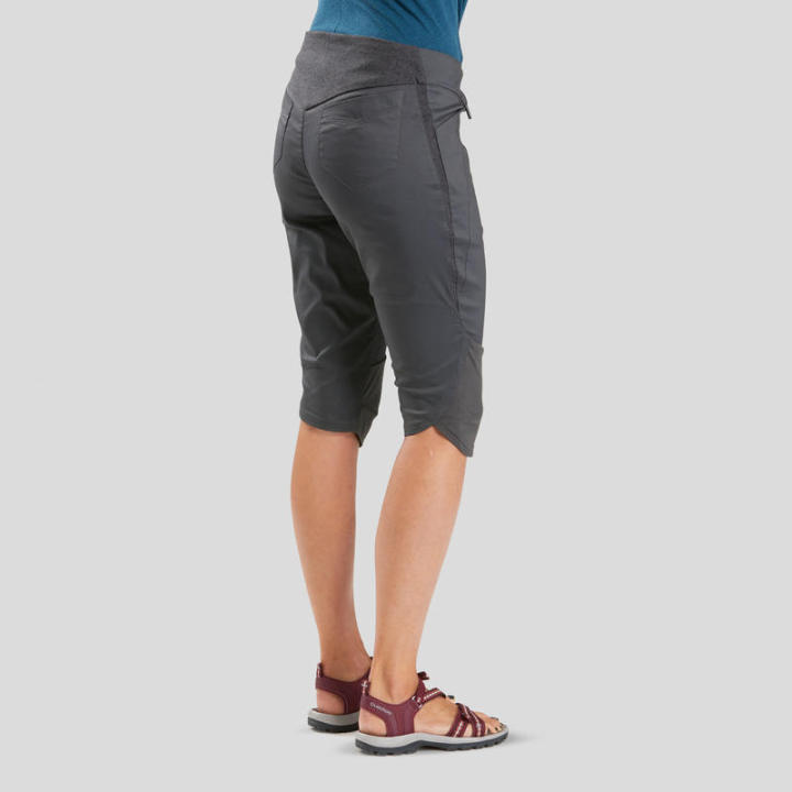 พร้อมส่ง-กางเกงคาปรีผู้หญิง-ใส่เดินในเส้นทางธรรมชาติ-womens-country-walking-cropped-trousers-nh500