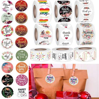 【CW】△℗☫  500Pcs/Roll 1Inch Thank You Stickers Labels for Wedding Gifts Stationery