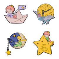 Cartoon Little Boy Star Brooch Moon Universe Rose Aesthetic Badge Bag Decorative accessories pins wholesale Gift to friends Fashion Brooches Pins