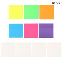 +【； 10Pcs DIY Stationery Graffiti Recording Student Note Paper Removable Teacher Square Self Adhesive School Office Message Card