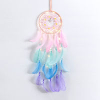 Colorful True feather dream catcher lights up Creative dreamcatcher girls practical special birthday gifts home decoration