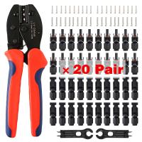 Free shipping 10/20/50 Pairs Solar Connector 1000V30A Solar Panel Branch  PV  Connectors Connect Tool Crimping pliers Wires Leads Adapters