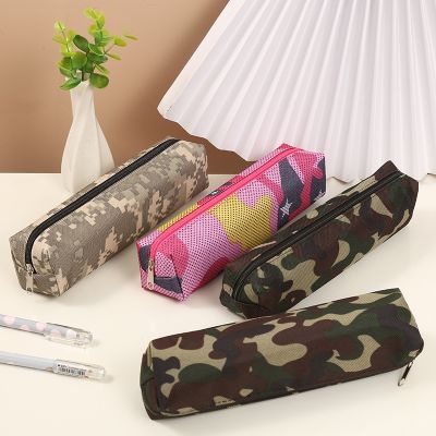 Mini Camo Cosmetic Bag Oxfordfabric Camouflage Stationery Pencil Bag Case Zipper Mekeup Brushes Lipsticks Keys Earphone Bag