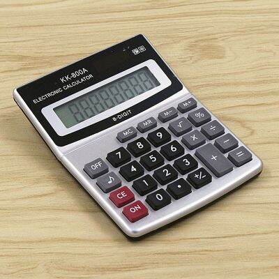 Manufacturer Wholesale Calculator KK-800A Metal Desktop large font wide Calculator 8 A Business Computer Office Supplies with Calculators