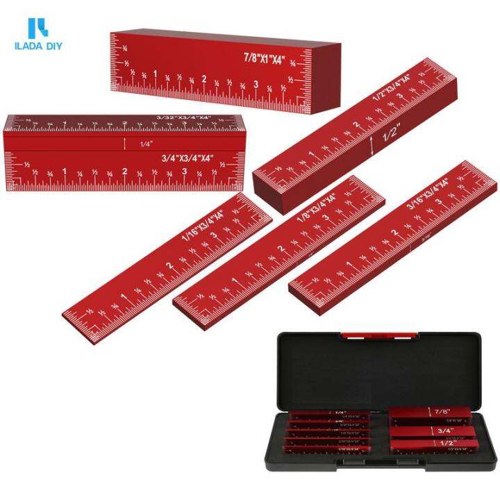 8Pcs Setup Blocks Height Gauge Set 4inch High Precision Setup Bar