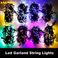 Street Garland String Lights 20M 200 Led Flash Fairy Lights Waterproof Festoon Lights Garden Garlands for Christmas Tree Yard