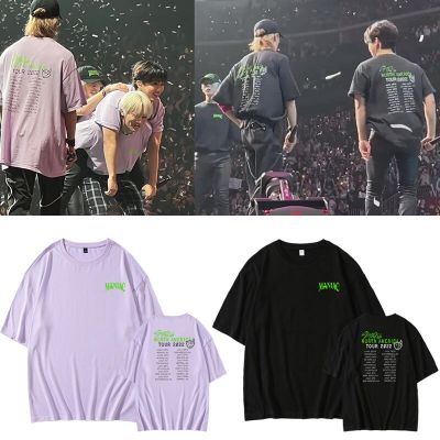 2022 New Korean Style K Pop StrayKids MANIAC T Shirt The Same Paragraph Short Sleeve Loose T-shirt Summer Tee Tops K-pop Clothes