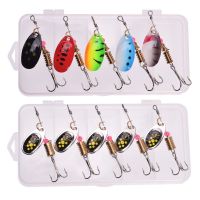 5Pc Per Boxed Spinner Metal Spoon Fishing Bait Set Jig Wobblers Crankbait Shone Sequin Artificial Baits for Carp Trout Lures KitLures Baits