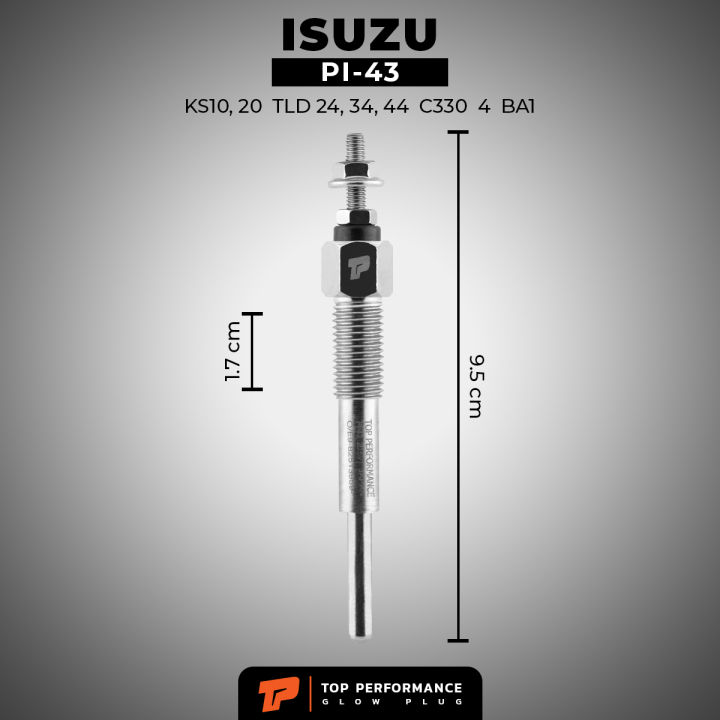 หัวเผา-pi-43-isuzu-elf-150-250-350-c240-c330-4ba1-d500-20-5v-24v-top-performance-japan-อีซูซุ-เอลฟ์-รถบรรทุก-สิบล้อ-หกล้อ-รถบัส-รถโดยสาร-hkt-9-82513959-0