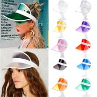 [hot]Unisex Anti-UV Summer Sun Hat Transparent Empty Top Baseball Golf Cap Women Men Casual Sport Cycling Windproof Sunscreen Caps