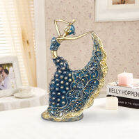 Creative Peacock Dance Girl Resin Decorative Crafts Statue Figurine Living Room Desktop Decor Art Gift Home Accessories