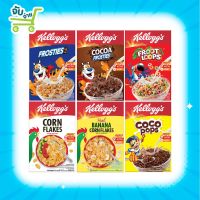 Kelloggs Froot Loops Corn Flakes เคลล็อกส์ ฟรูตลูปส์ อาหารเช้า ซีเรียลธัญพืช 300 g. แผ่นข้าวโพดอบกรอบ ฟรอสตี้